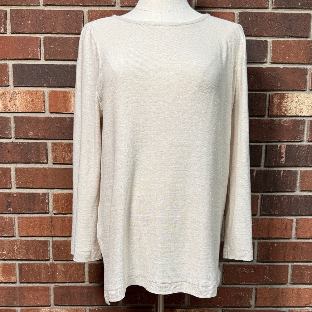 J.Jill Lightweight Linen Blend Sweater
